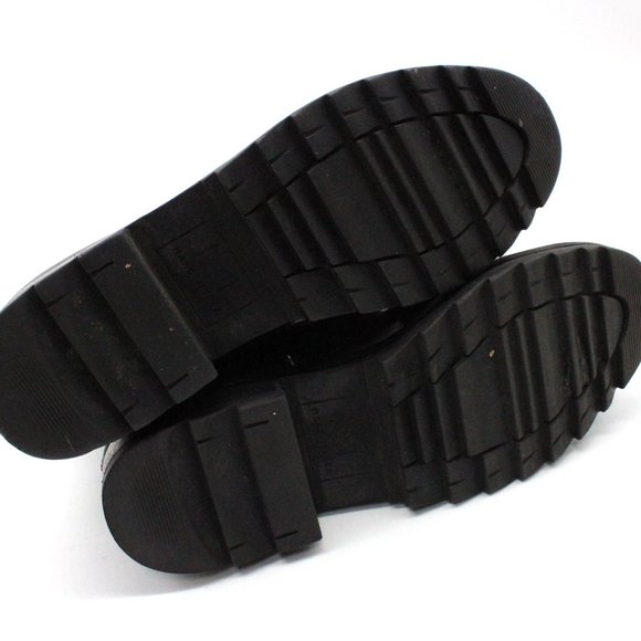 Marc Fisher Womens White 1" Platform Bristyn Block Heel Leather Combat Boots 9M - Picture 6 of 8